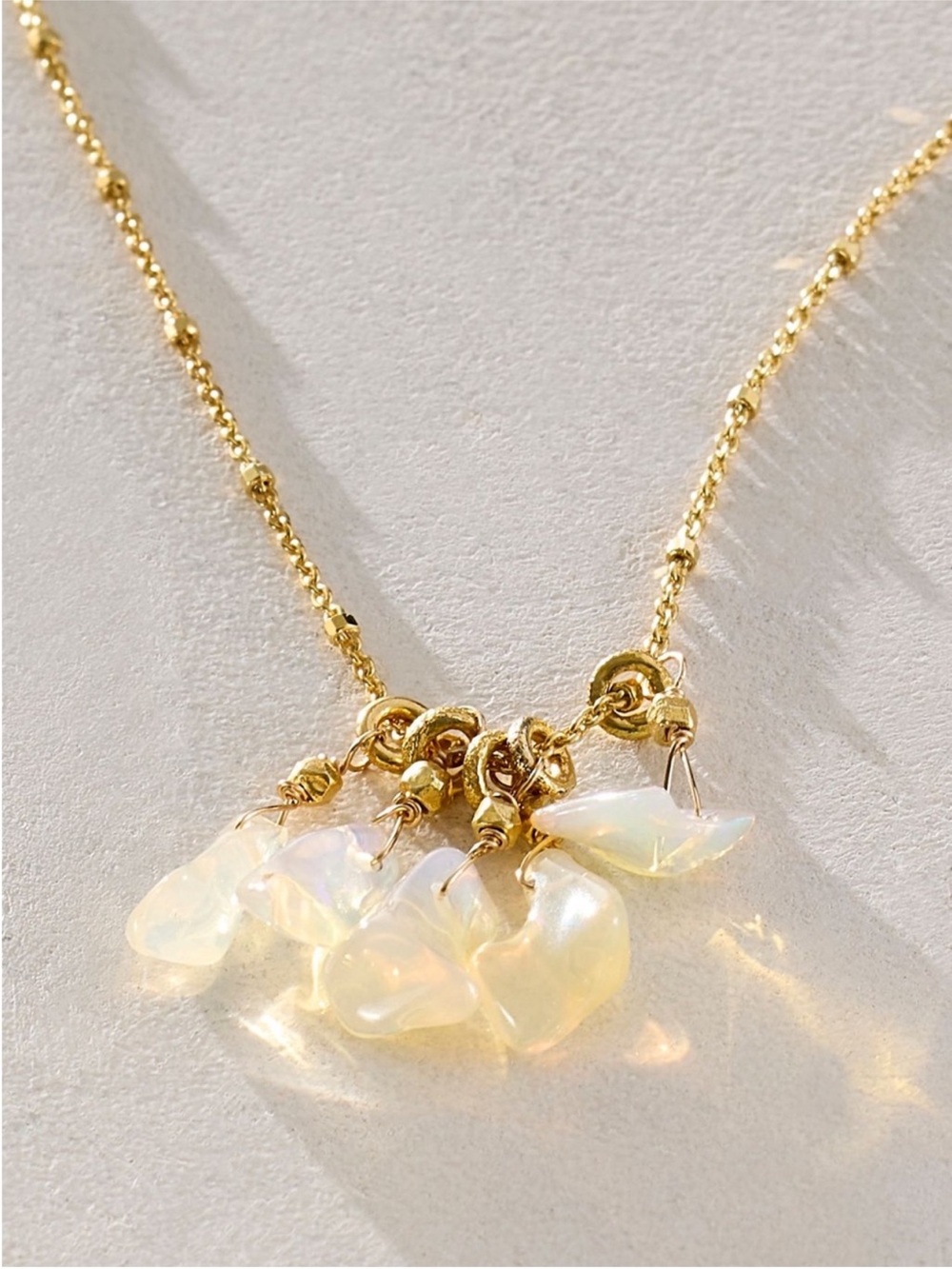 Free People x Robindira Opal Cluster Necklace